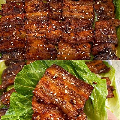孜然|免烤箱秘制蒜香孜然烤五花肉