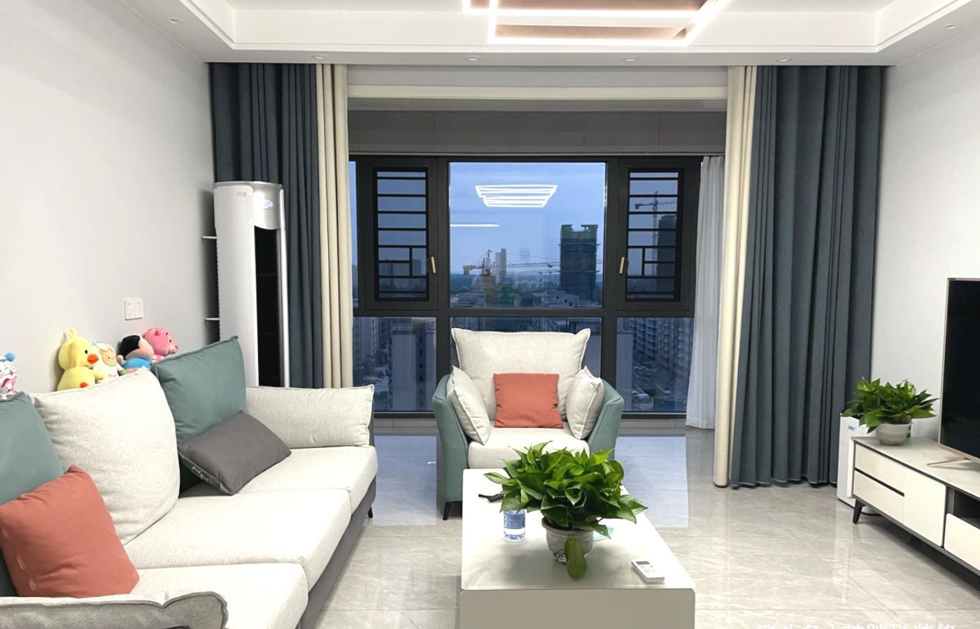 主卧室|120㎡简约新房，软硬装+家具电器共18万，无玄关照样时尚又大气