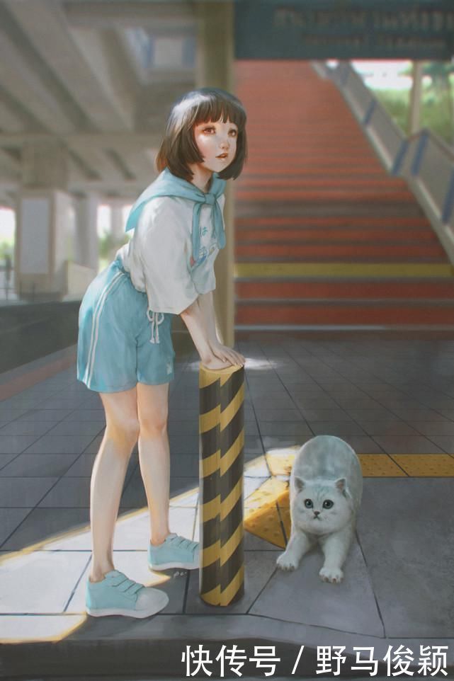 光影#光影运用十分成熟的一组插画作品!画面相当唯美值得学习借鉴!