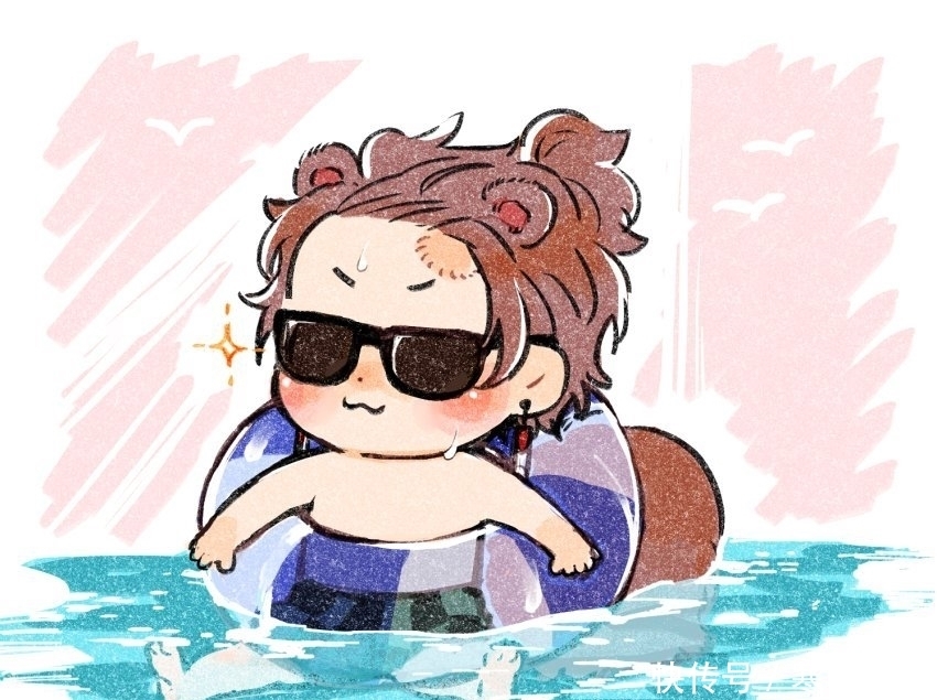 鬼灭之刃|大尾巴松鼠形态灶门炭治郎,可爱是从小养成的,q版二次元头像