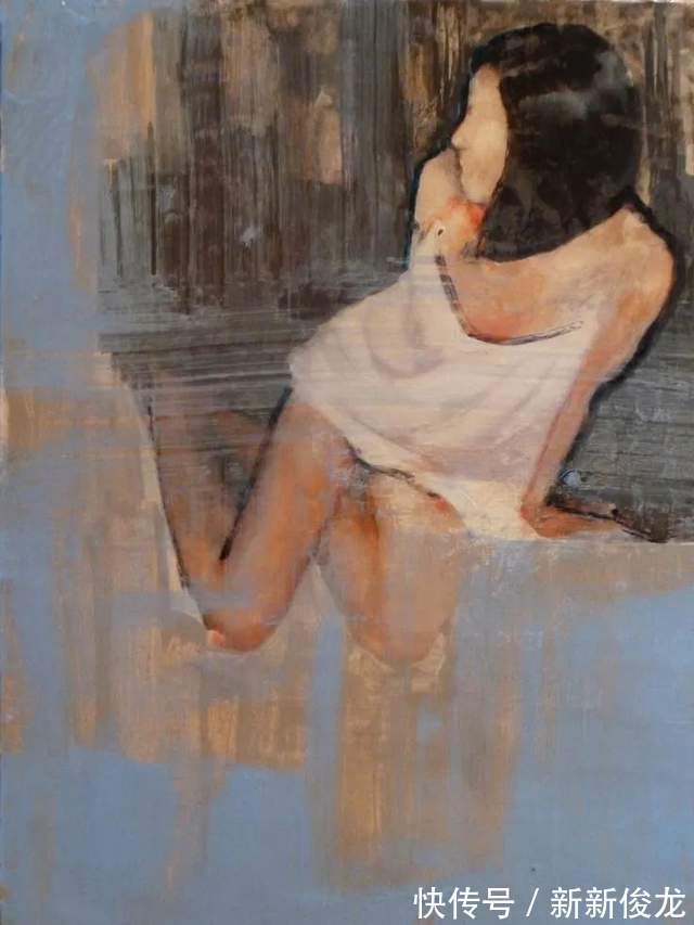 画家@她以生动、动感和现代的笔触,描绘画面