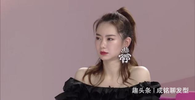 羊毛卷发 女明星做示范,头发扎一半留一半,这些发型好打理还时髦!