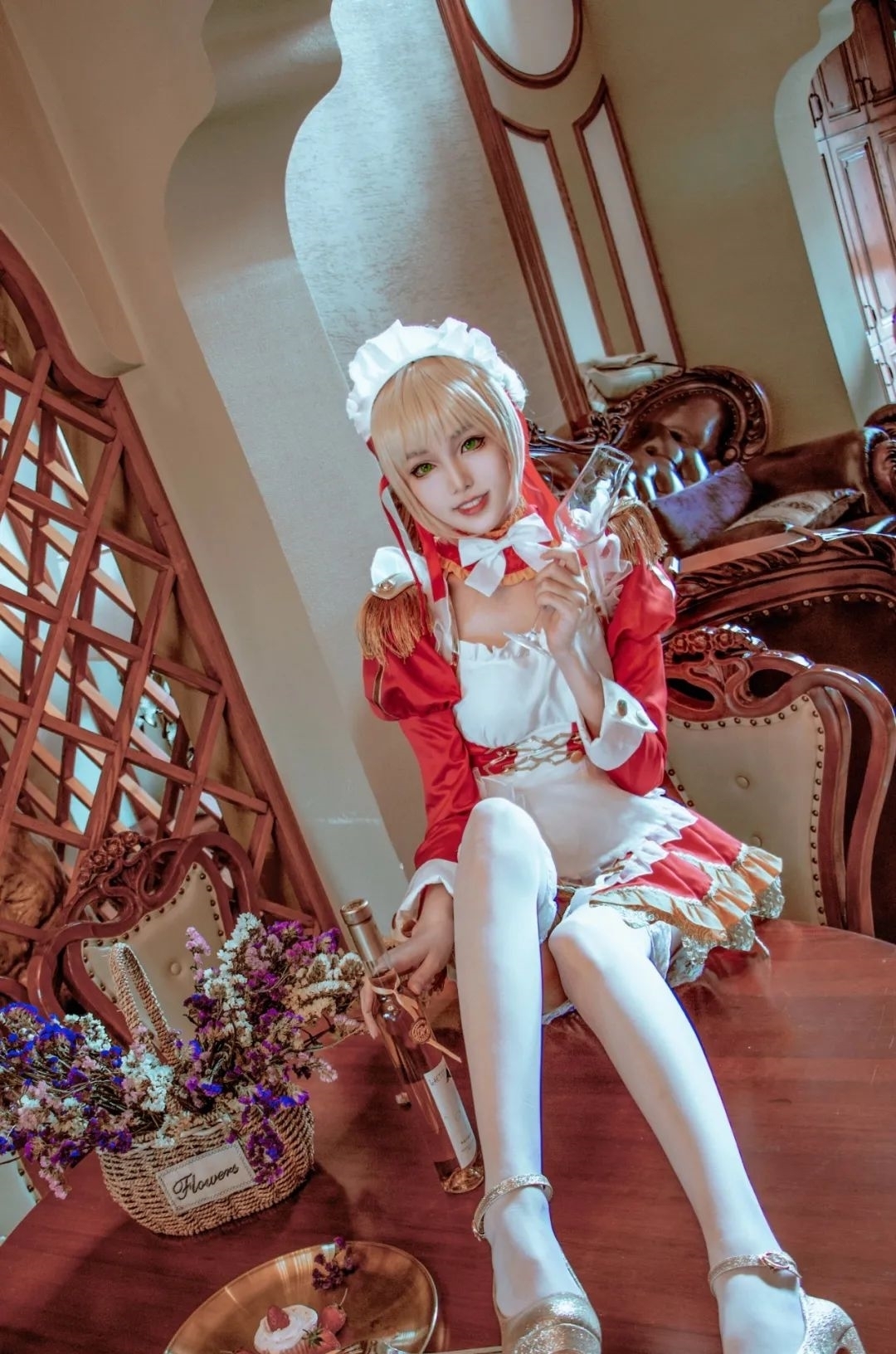 尼禄|cos:尼禄女仆cos正片@怜舟,怎么可以少了我呢