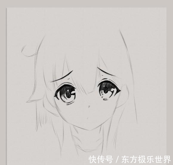 排线|教你手绘一张萌萌的动漫少女 喜欢针管笔排线的来啦