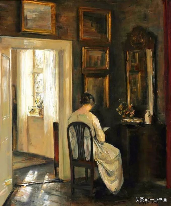 女人$油画里那些读书女人,那一刻全世界都是安静的