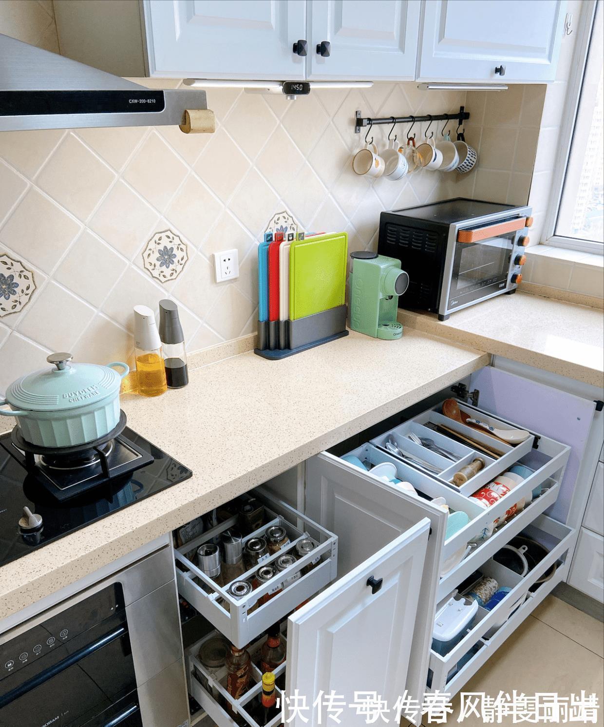 抽屉|房子住久了才发现,做到厨房这3点细节,用起来干净又舒适!