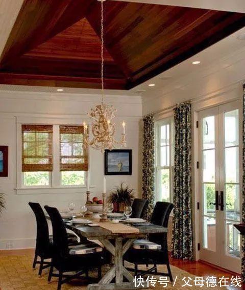 搭配|师傅双倍费用没白给!天花板贴几块木板做吊顶,档次立马显出来了