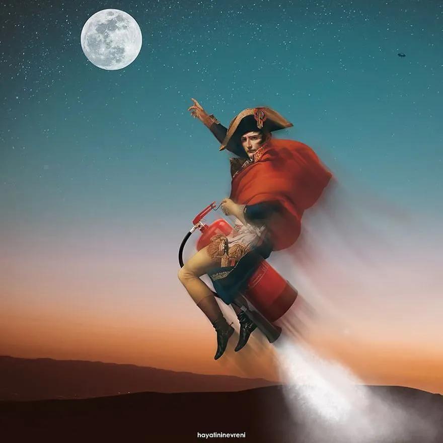 阿尔勒!艺术PS大神恶搞世界名画,梵高和蒙娜丽莎哭晕在厕所…