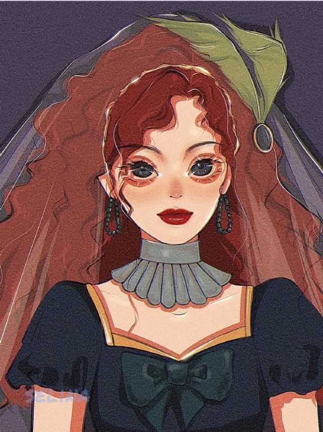 迪士尼公主宫廷风头像，艾莎和乐佩像闺蜜，花木兰英气满满