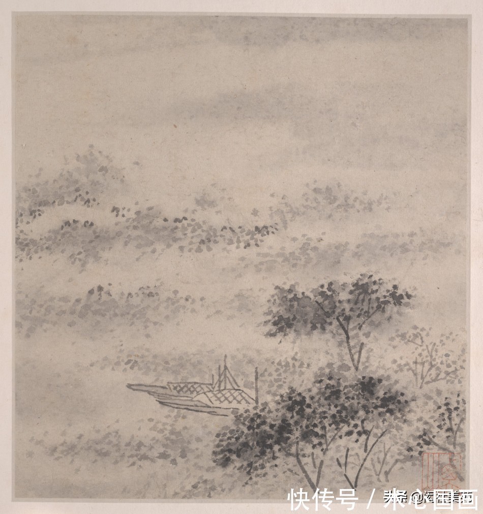 沈周&文徵明《潇湘八咏册》欣赏:一画一书一世界