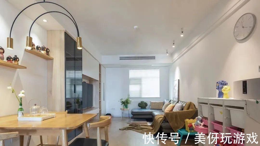 三口之家|103㎡新房装修,阳台并入客厅,整体宽敞大气!