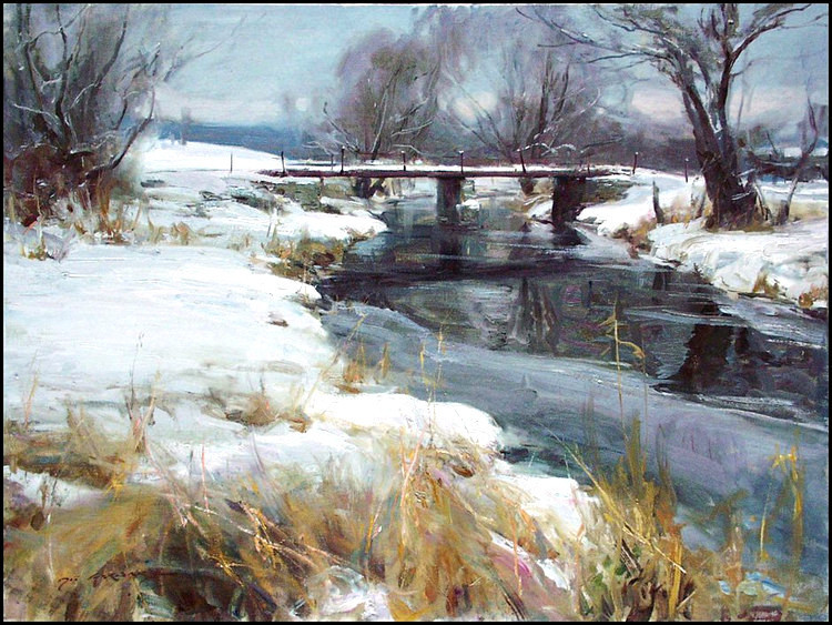 daniel&美国Daniel F.Gerhartz 牧场田园诗般的风景油画