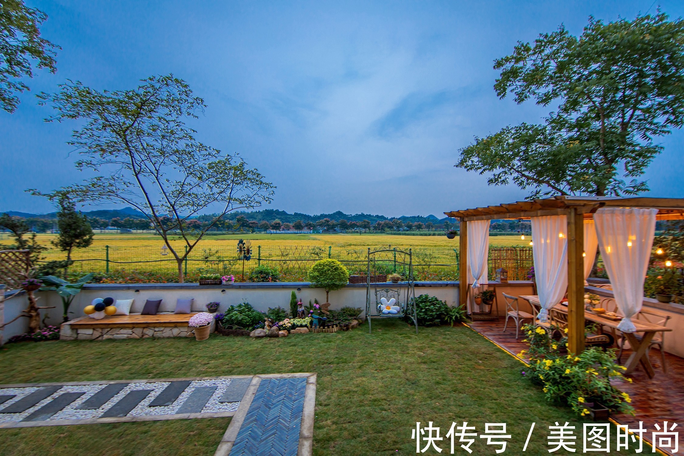 小院|80㎡最美乡村别墅小院，全由自己亲手布置设计，超有成就感