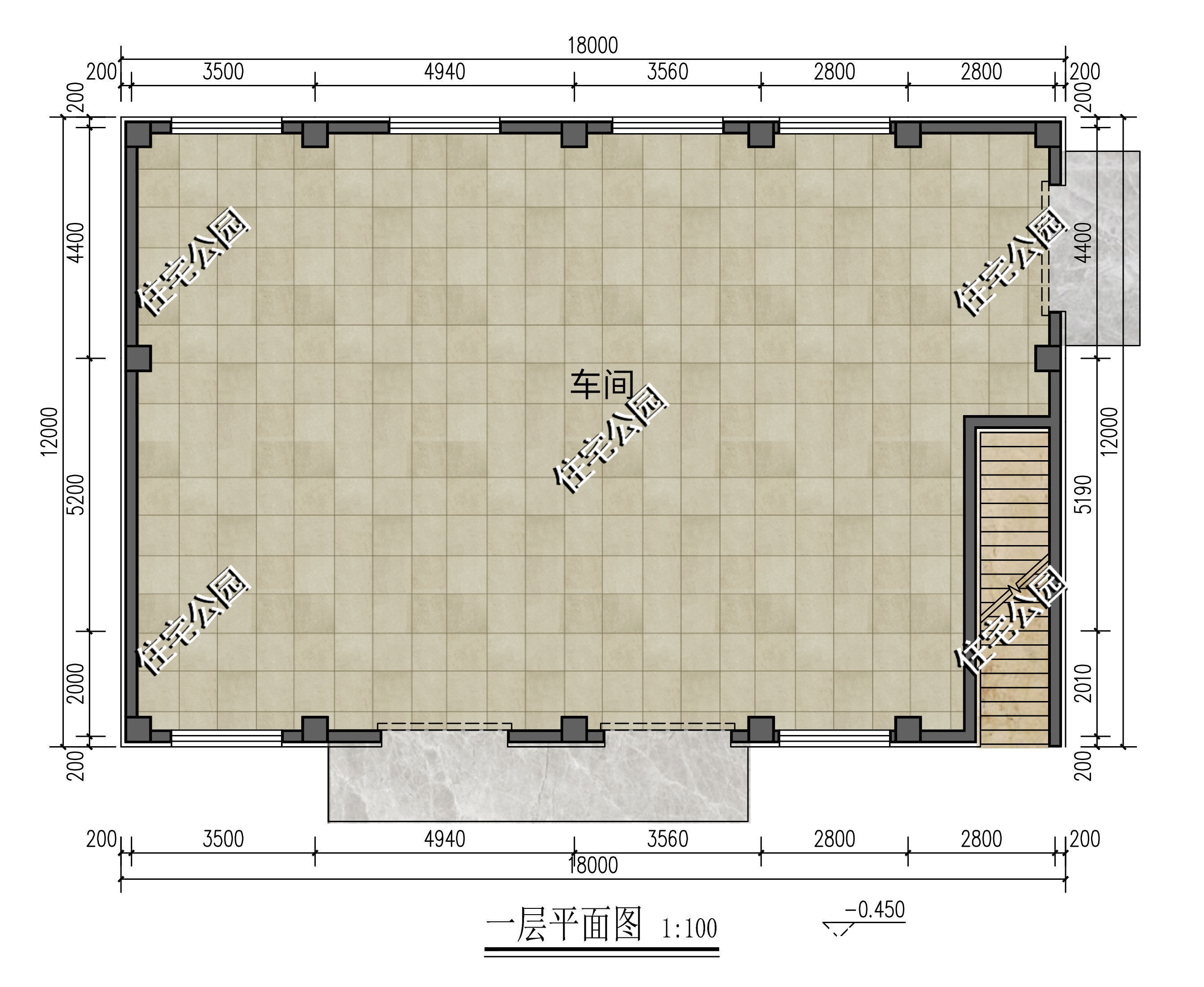 实用|开店赚钱做生意，18×12米商住两用房，农村这样建房经济又实用