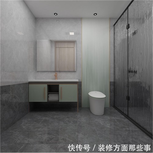 封闭感|130㎡现代简约风,客厅背景墙灰色瓷砖上墙,又美又高级!