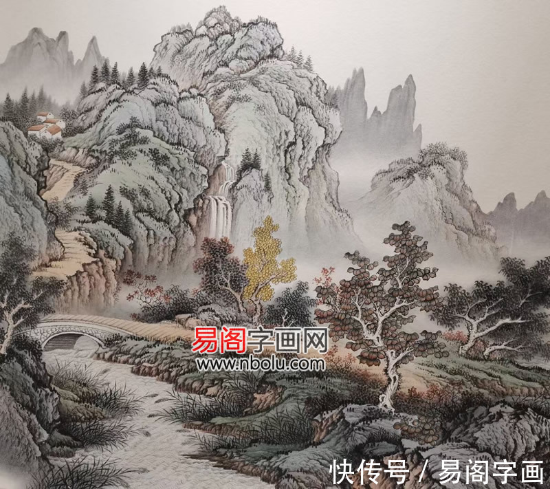 何家英&周金山山水画 久负盛名 是当今画坛传统山水“一绝”