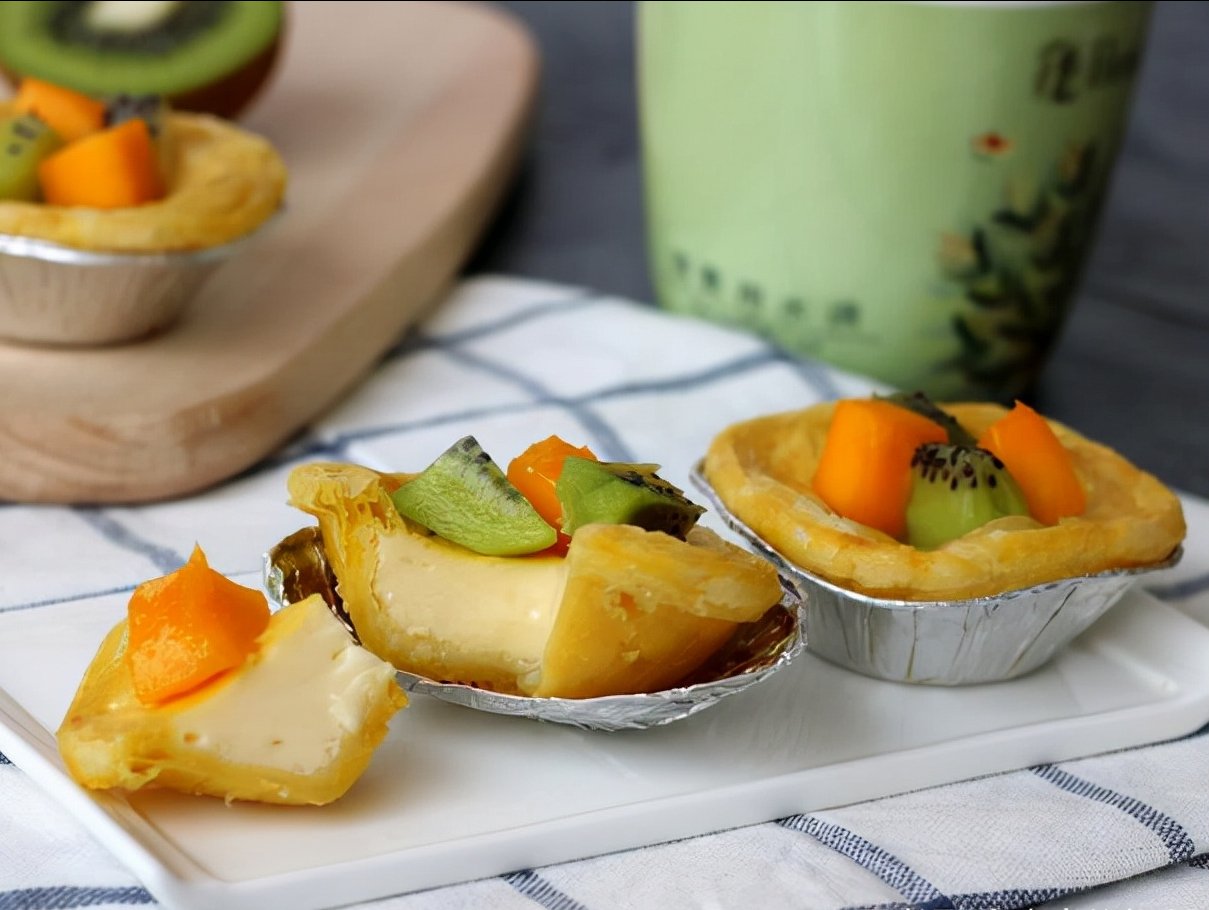 蛋挞最简单的做法,不放淡奶油也好吃,无添加孩子吃的安心