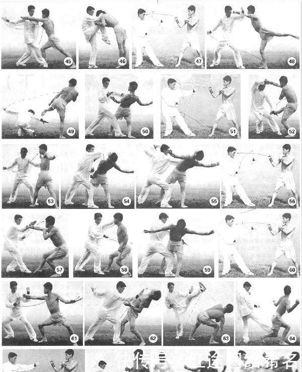 流通门拳法应用精解--洪门滚桩