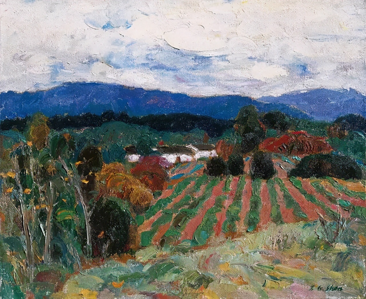 高级色彩,沈行工独特的诗意性油画