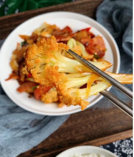 放水|非常的下饭,腊肉干锅花菜,就是不放水