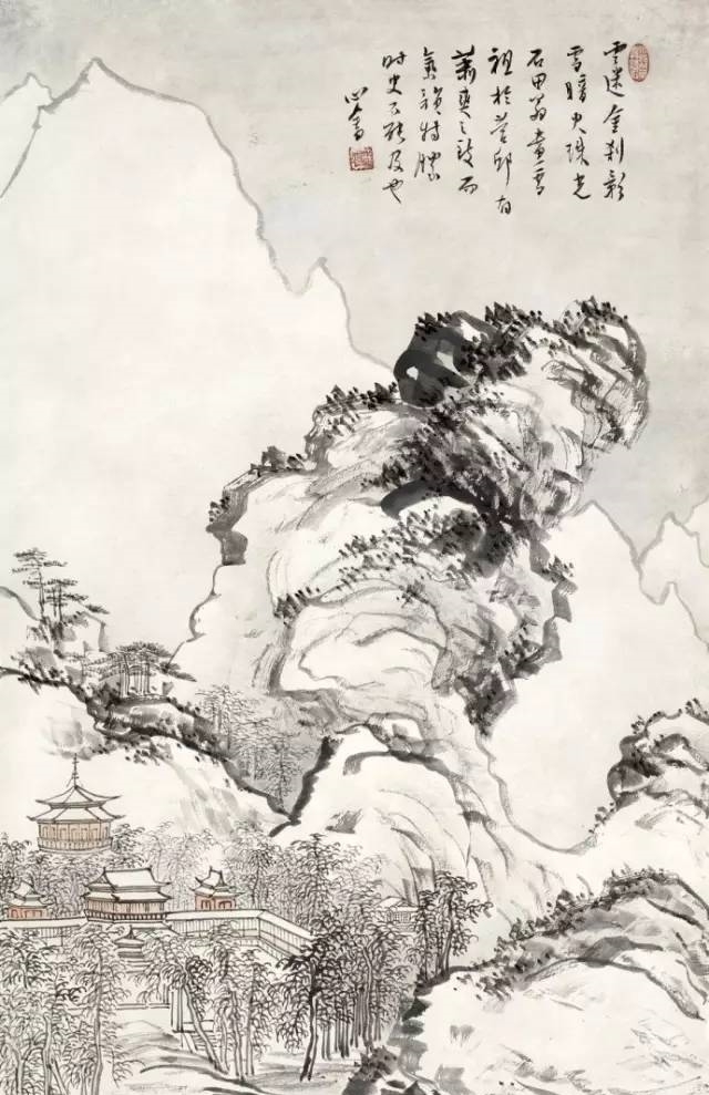 冬日来临,赏溥儒雪景山水