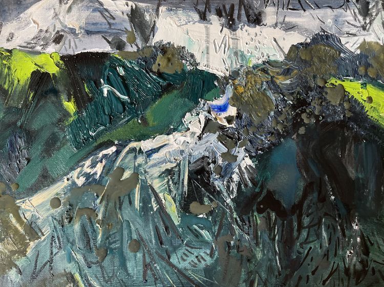 重庆#何强纸本绘画欣赏