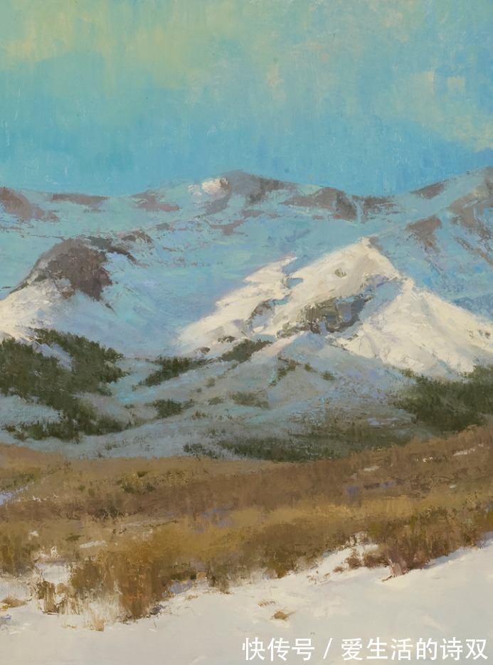 卢伯克$大卫·格里芬的风景油画高清图,放大看,更迷人