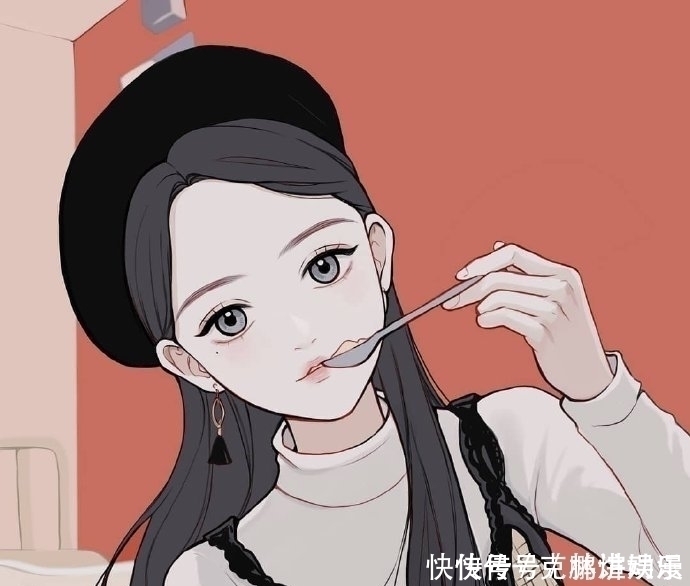 头像|一组少女心十足的好看插画，很适合做卡通动漫头像哦！