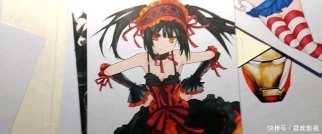 学生党生活丰富,动漫社展览的临摹感觉不怎么样?艺术生才能看懂