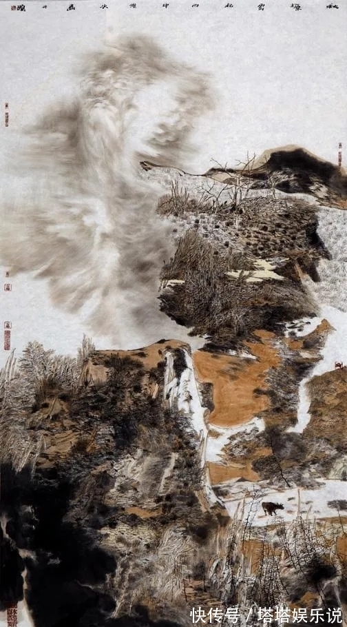 山水画!玄妙|薛俊水山水画