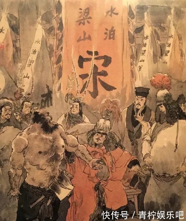 焦挺#水浒传中步战四大好汉:走遍江湖鲜有失手,李逵一个也打不过