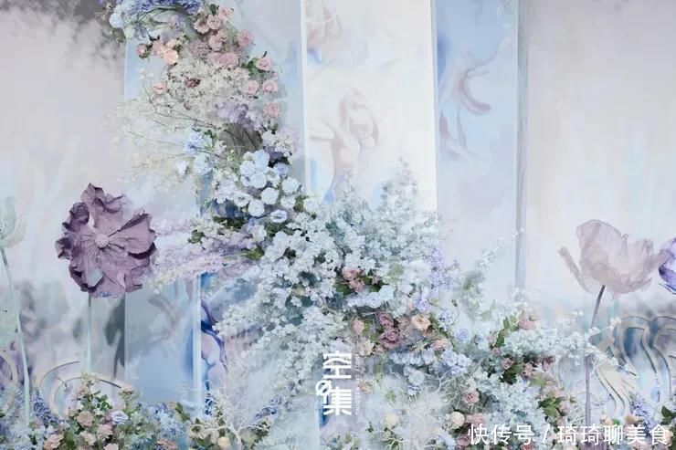 因为爱情|这场蓝色+紫色系海洋主题婚礼,浪漫演绎了属于你我的海底世界