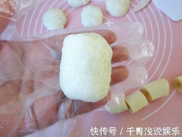 香蕉块|糯米香蕉卷,10分钟上桌,软糯糯甜丝丝,连吃也不腻