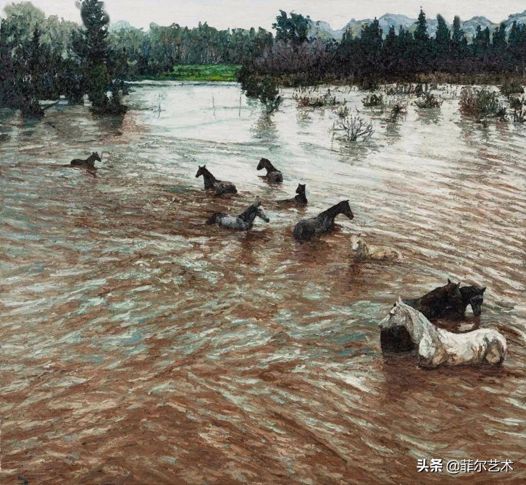 风景|加拿大画家马特·巴恩具象风景油画，笔触厚重流畅，美