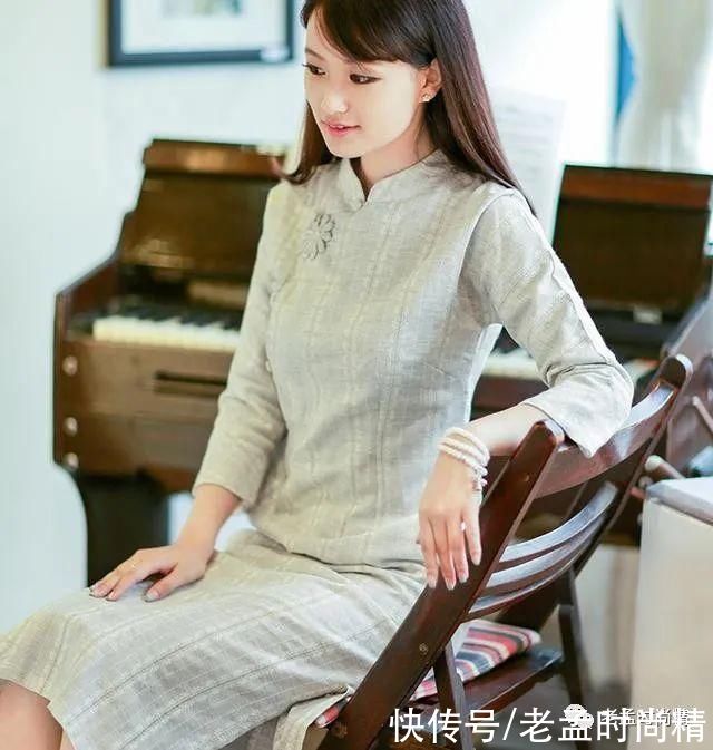 上衣|棉麻旗袍式的上衣，娴静犹如花照水初见倾心