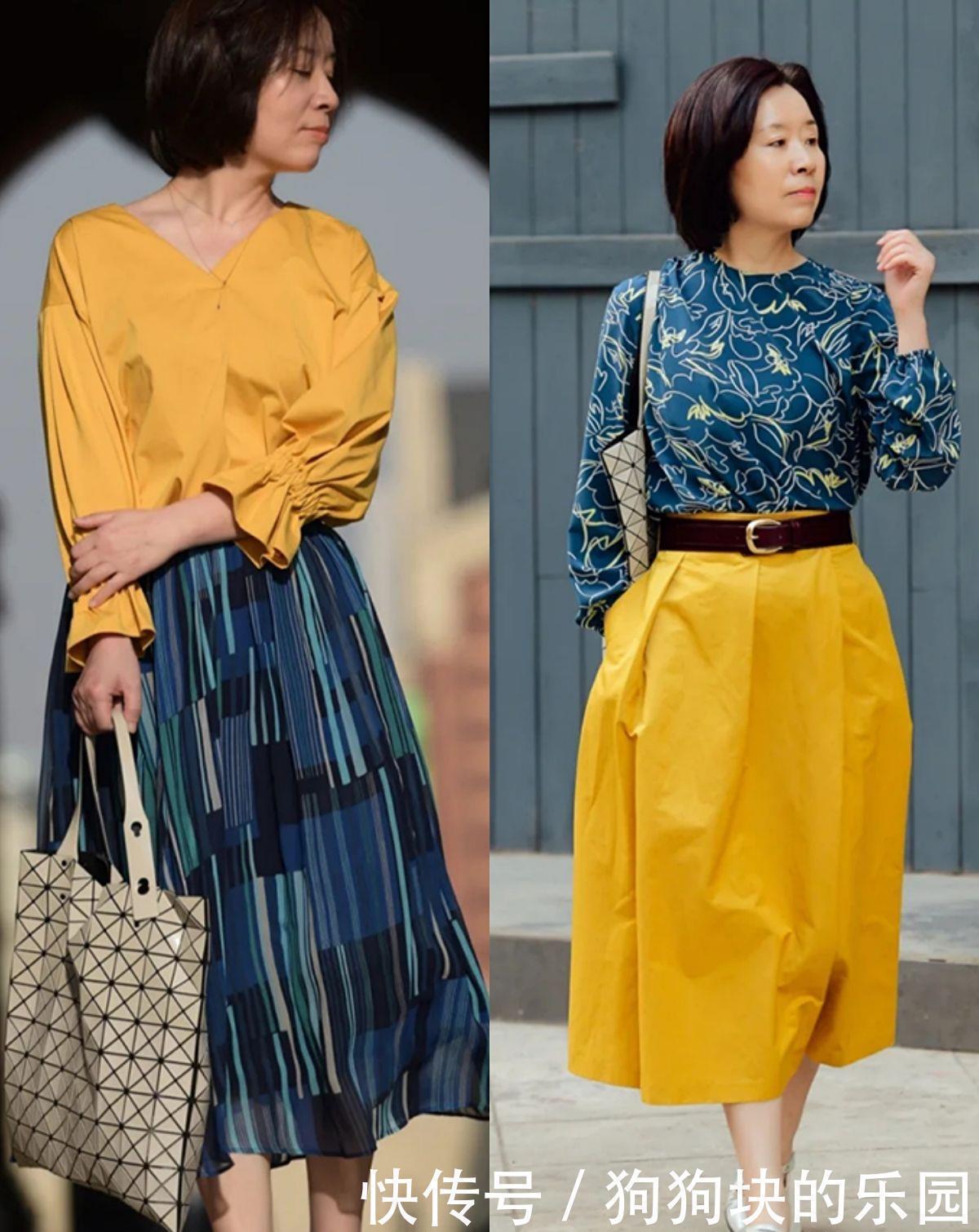 博主 女人年过50会打扮才优雅,这位博主的裙装搭配,简约舒适显气质