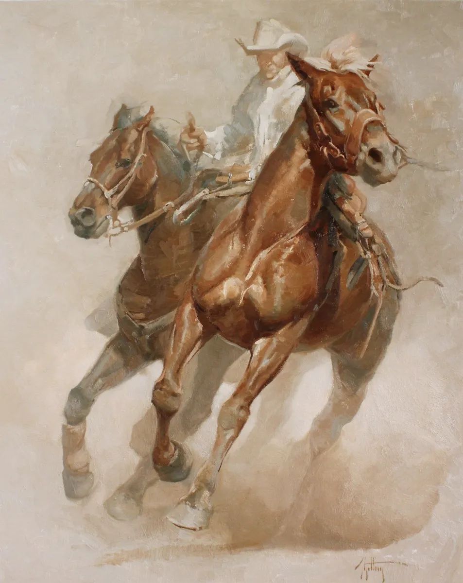 画家|美国90后美女画家,画马堪称一绝!