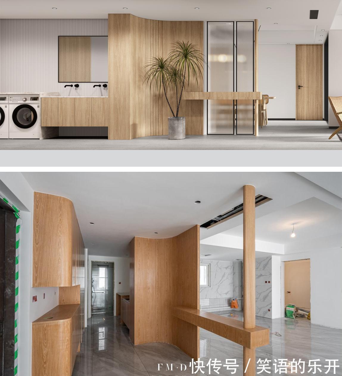 步入式|万科业主有远见,装3.1m柜子做步入式玄关+洗衣房,解决户型痛点