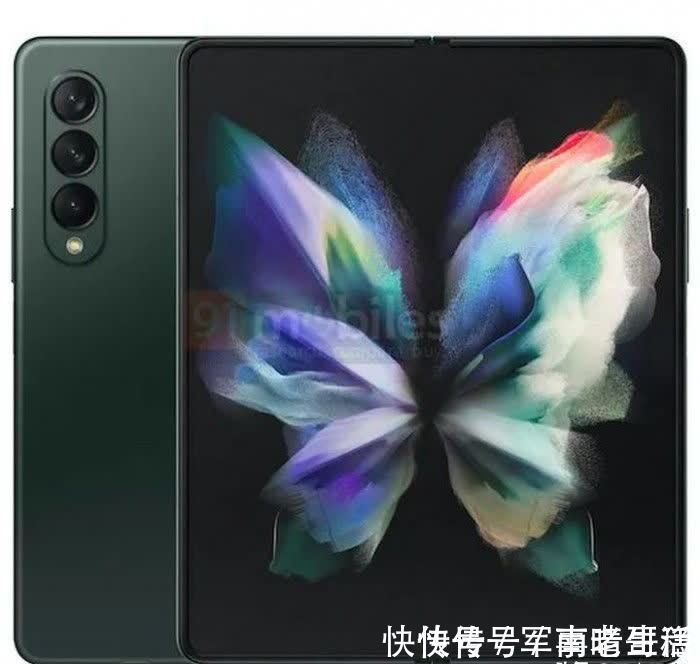 g三星Galaxy Z Fold 3折叠屏新机渲染图曝光：双屏+三种配色