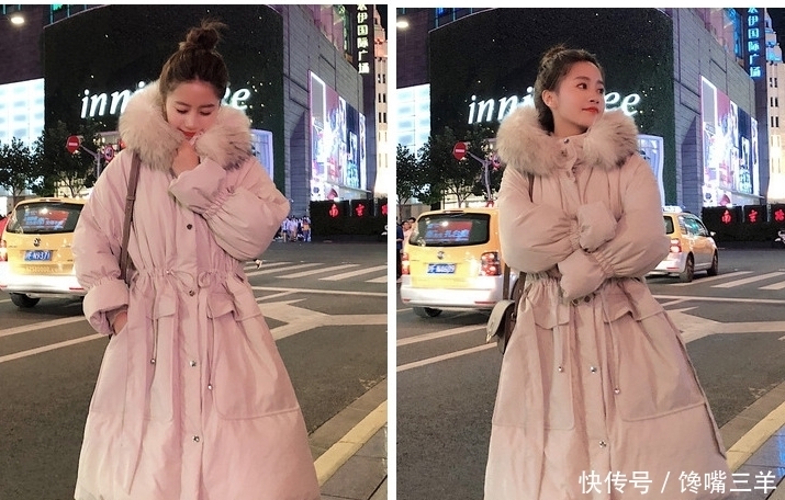 怕冷|怕冷的小仙女建议这么穿,羽绒服保暖又好看,美美过冬天!