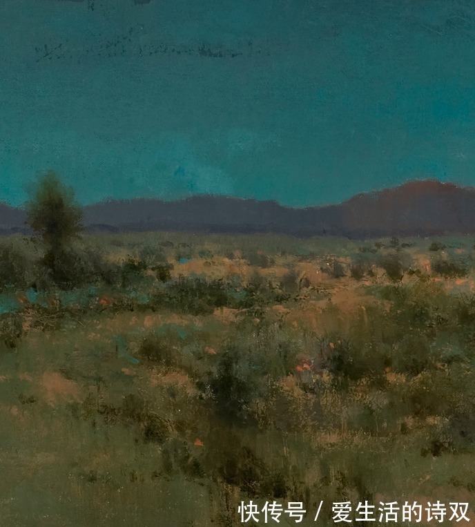 卢伯克$大卫·格里芬的风景油画高清图,放大看,更迷人