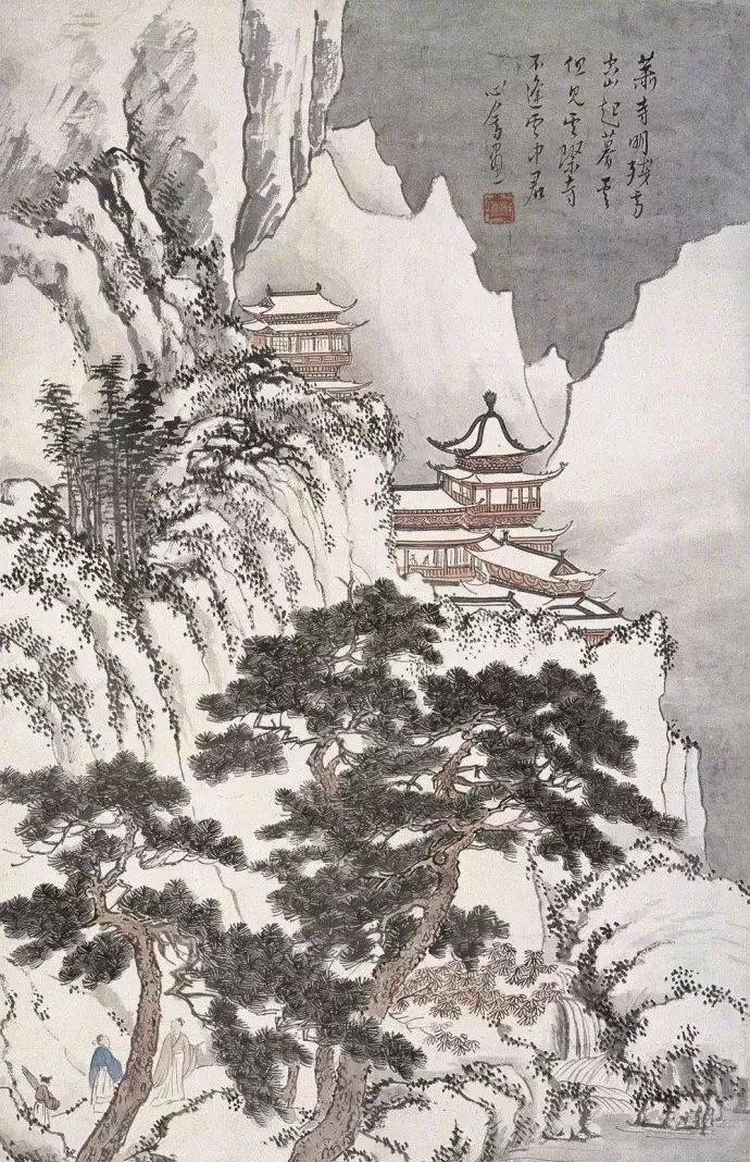 冬日来临,赏溥儒雪景山水