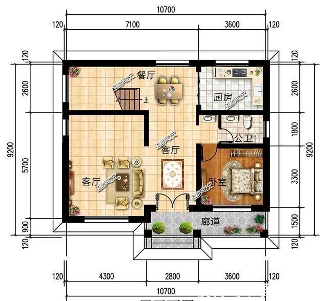 占地面积|4套适合农村建的小别墅,第三套8万就能建,图纸快收藏好