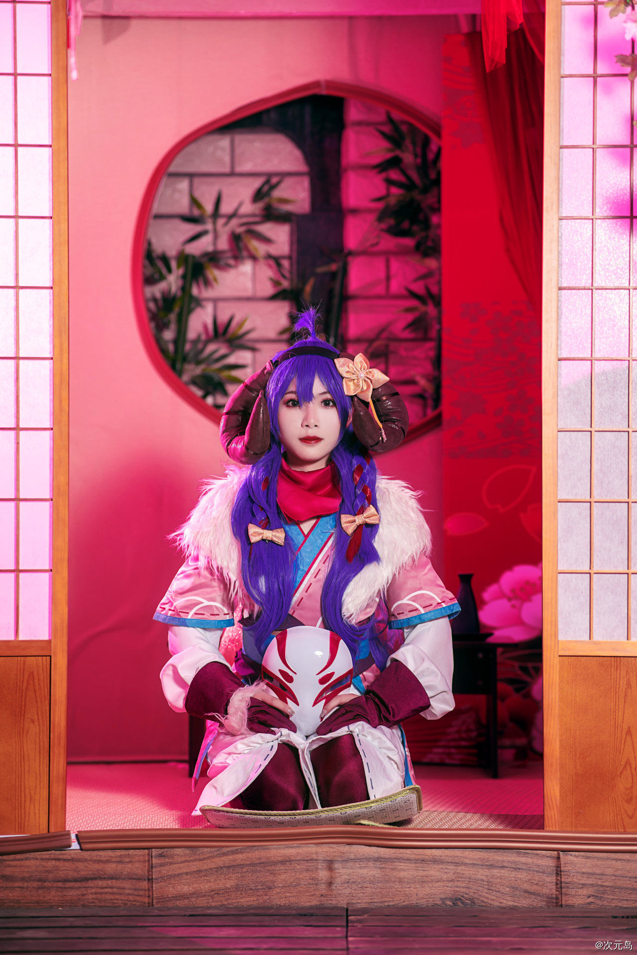 cospl英雄联盟LOL 灵魂莲华阿狸cosplay
