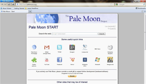 Pale Moon(苍月浏览器)中文官方版