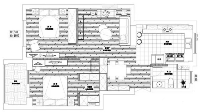 小户型|平淡无奇的89㎡小户型,将其客餐厅全开放,瞬间变得美貌又明亮!