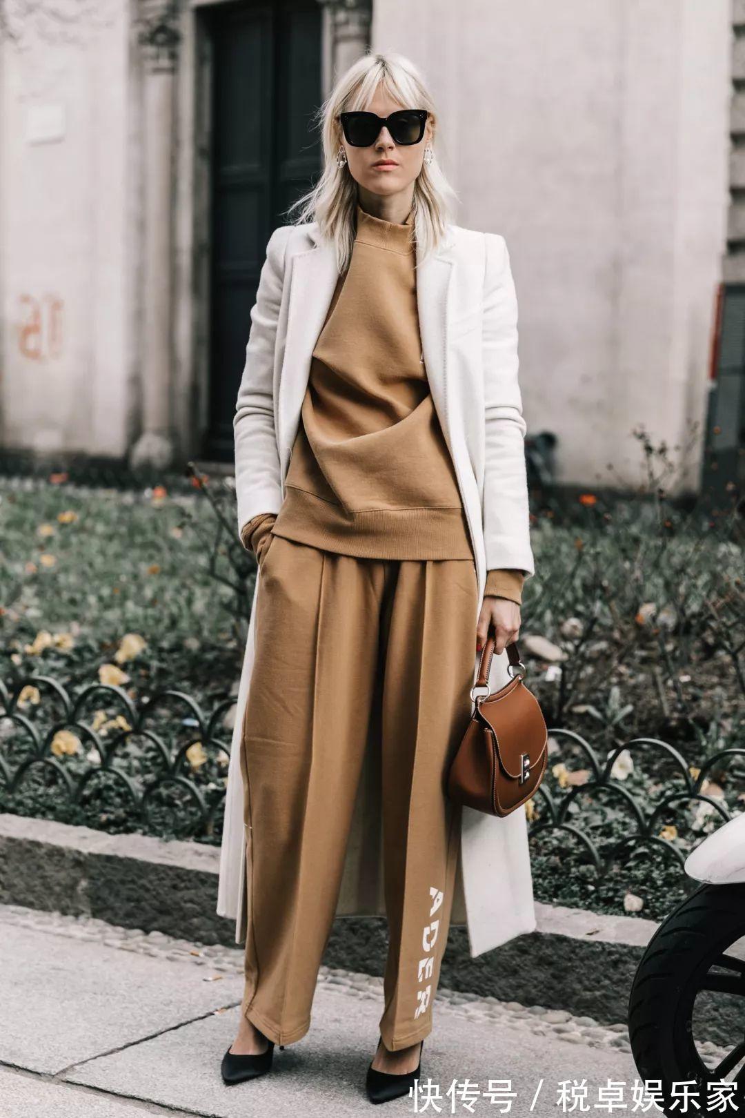 阔腿裤 30岁以上的女人这样穿卫衣，减龄又得体！快看时尚达人的穿搭心机