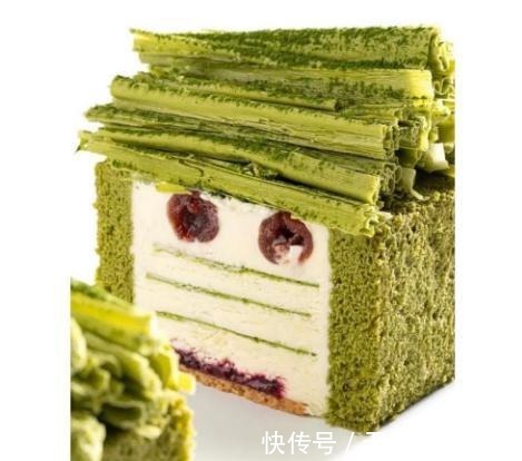 樱桃抹茶蛋糕做法!