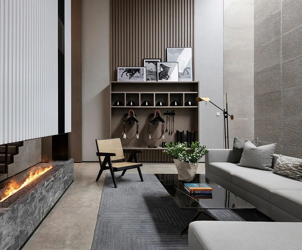 布置|360㎡现代高级灰，舒适优雅的别墅，生活令人羡慕