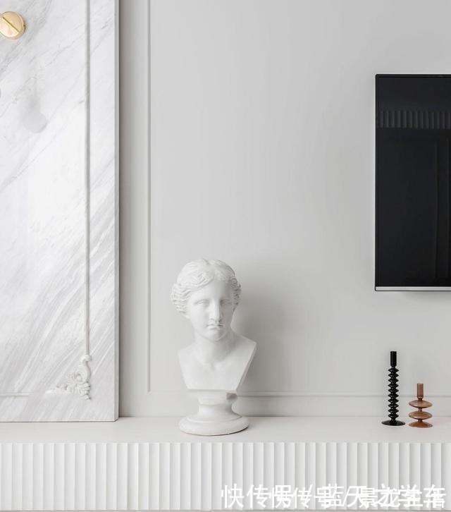 大理石板|从前并不觉得白色系装修有多好,看到这套,才发现可以这么高级!